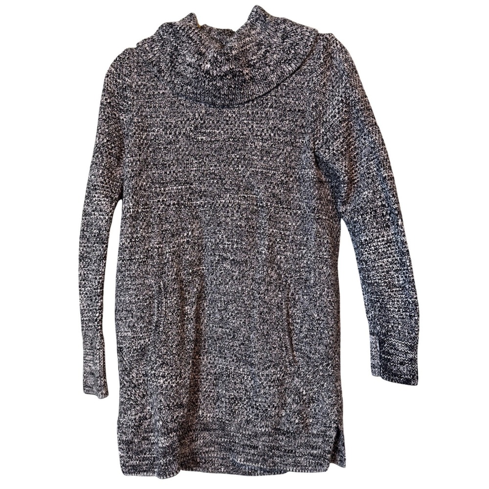 Duluth Trading Co.‎ Heritage Womens M Tunic Sweater Cowl Neck Pocket Chucky Knit